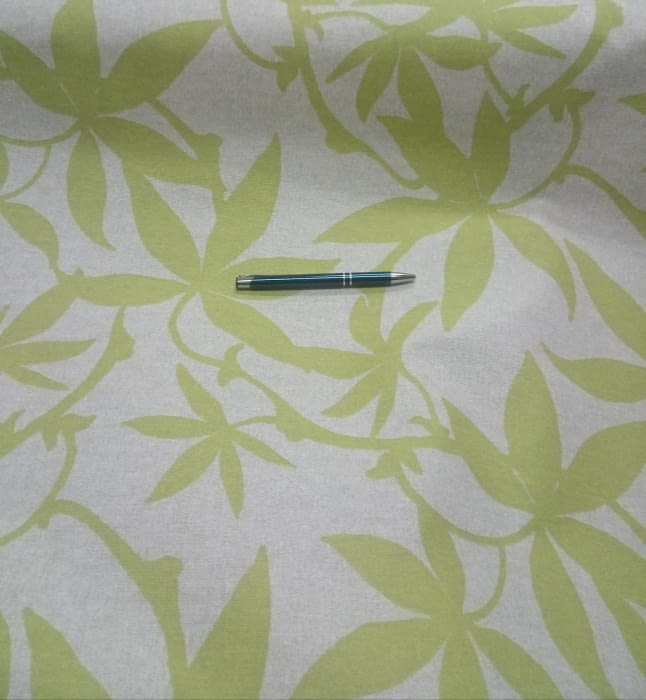 Tela resinada hojas pistacho - 2