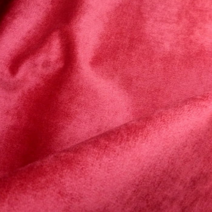 Tela chenilla rojo frambuesa Ridó