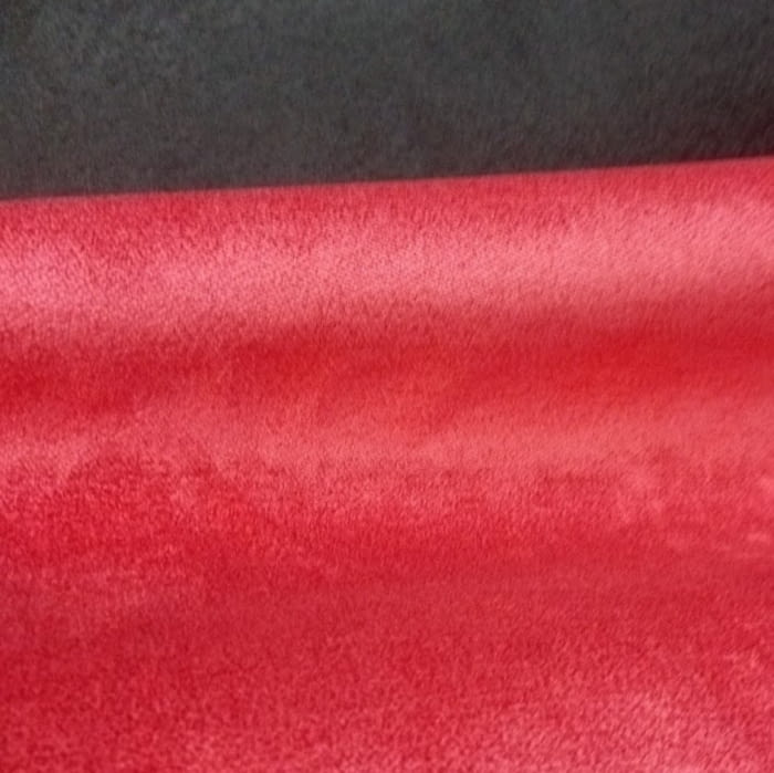 Tela chenilla rojo frambuesa Ridó - 1