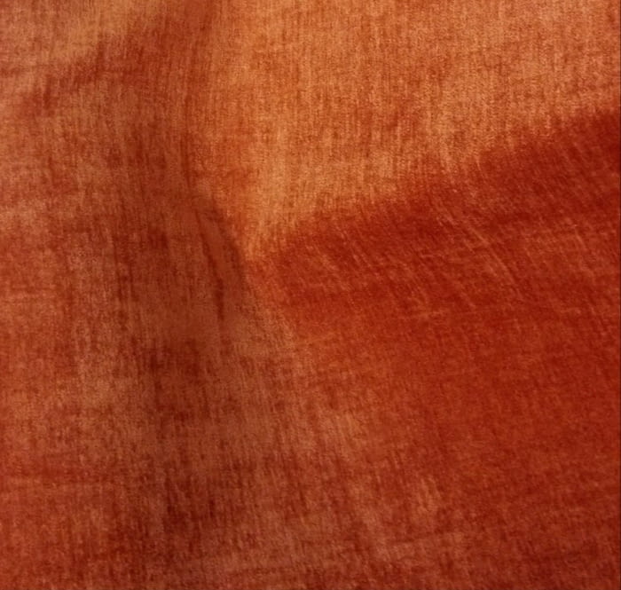 Tela chenilla naranja caldero - 1