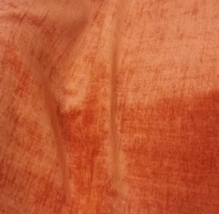 Tela chenilla naranja caldero - 4