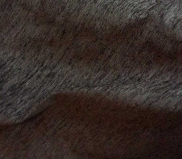Tela chenilla marrón chocolate - 2