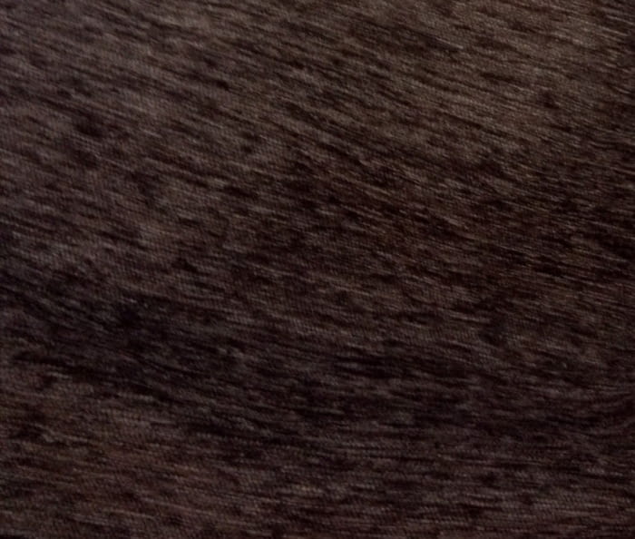 Tela chenilla marrón chocolate - 4