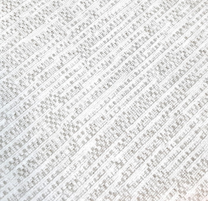 Tela chenilla blanco topo