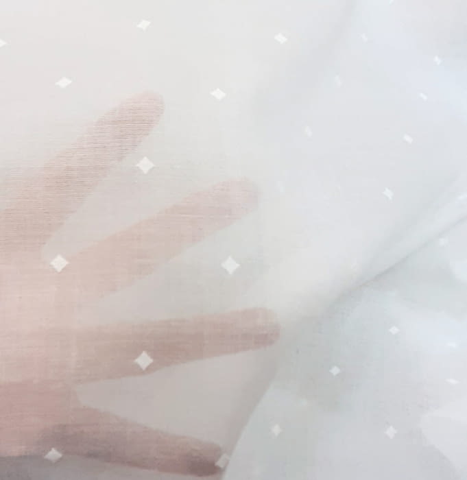 Tela visillo plumeti rombo