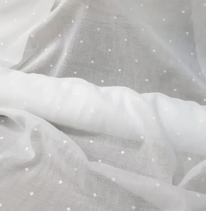 Tela visillo plumeti rombo - 3