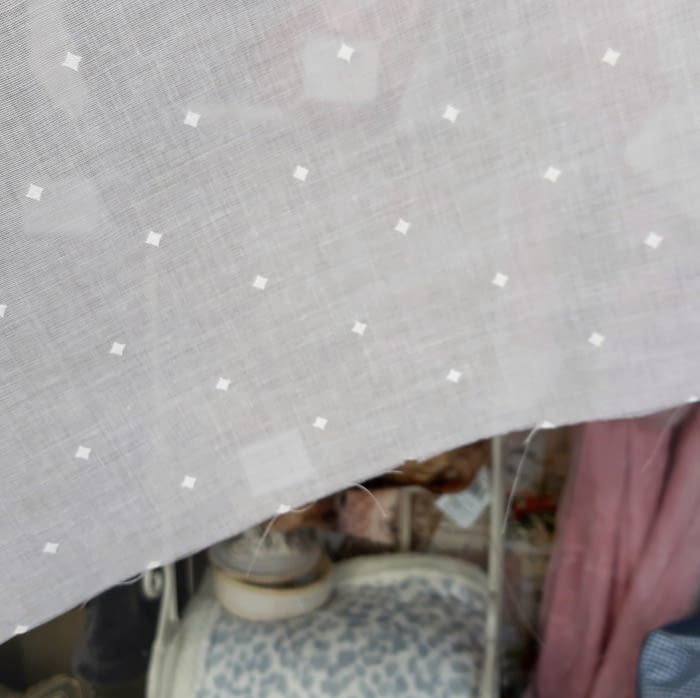 Tela visillo plumeti rombo - 4