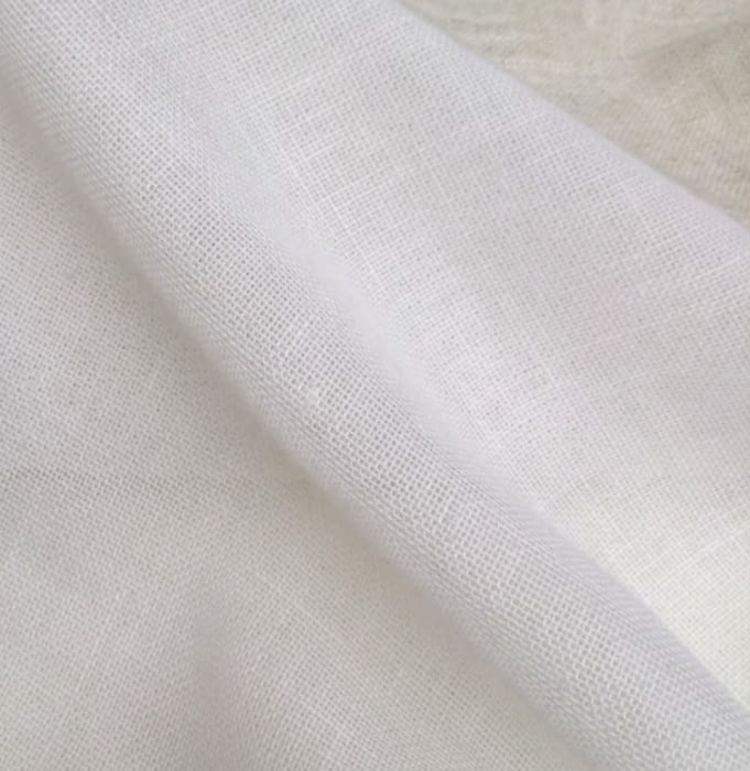Tela visillo 40% lino blanco Ibiza - 4