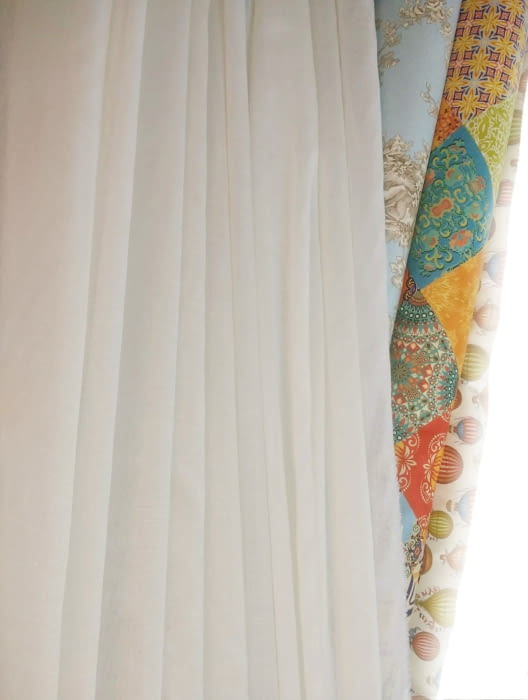 Tela visillo Gran lino 30% blanco natural - 4