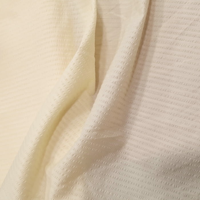 Tela lisa rayada beige vainilla - 1