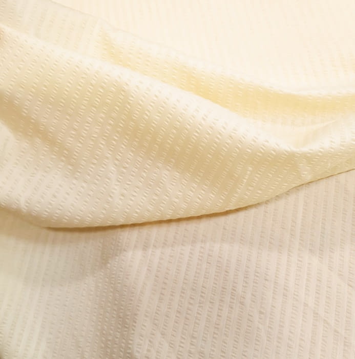 Tela lisa rayada beige vainilla - 2