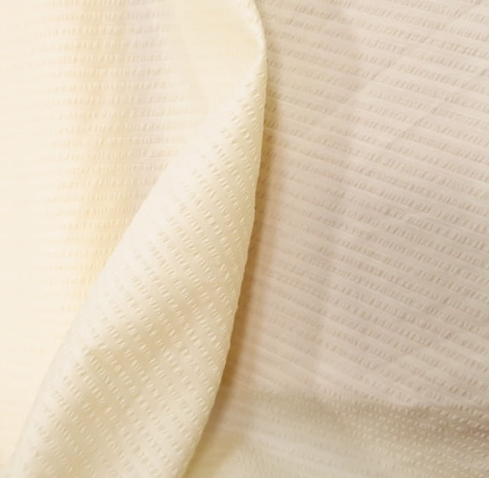 Tela lisa rayada beige vainilla - 3