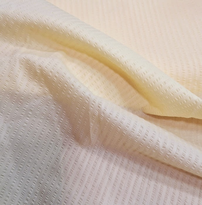 Tela lisa rayada beige vainilla - 4