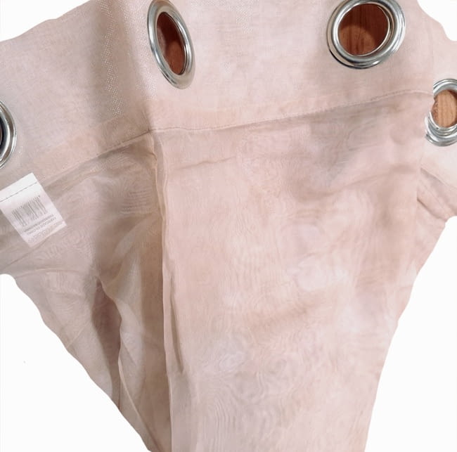 Visillos confeccionados mármol beige - 2