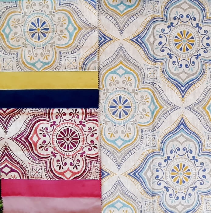 Telas dibujos arabescos 280 - 4