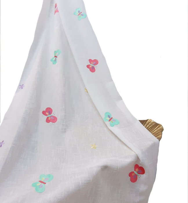 Tela visillo mariposas - 5