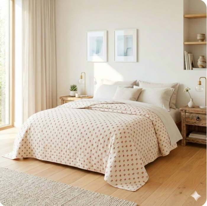 Tela cretona florecitas 280 - 5