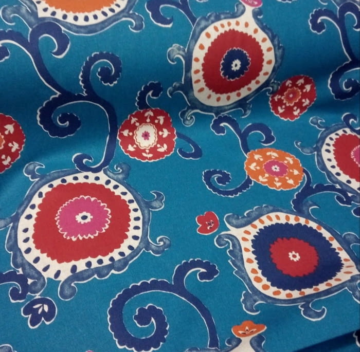 Tela estampada azul 280