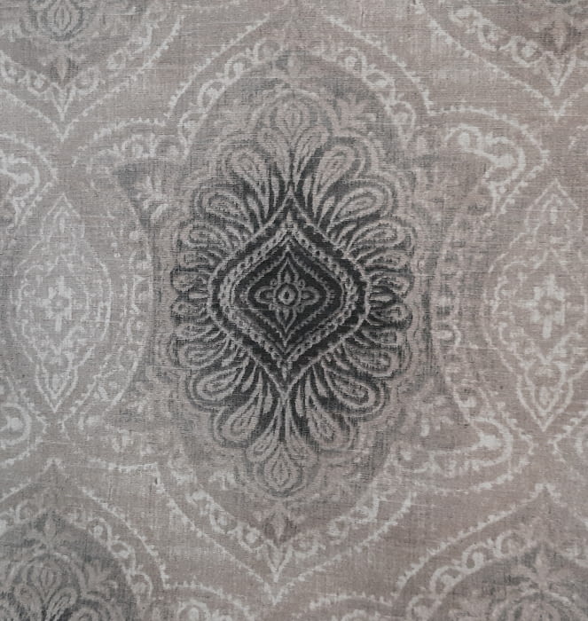 Tela cretona adamascado gris 280 - 1