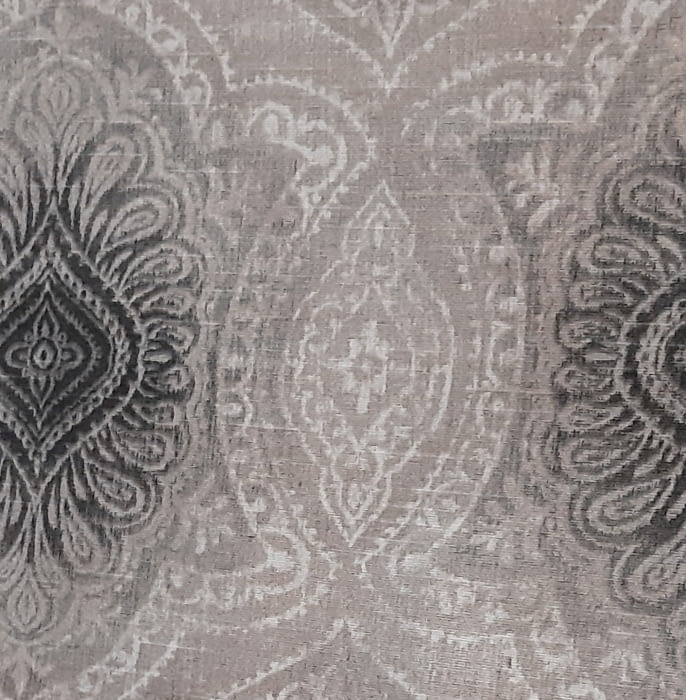 Tela cretona adamascado gris 280 - 5