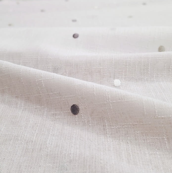 Tela Visillo topos  grises 280 - 1