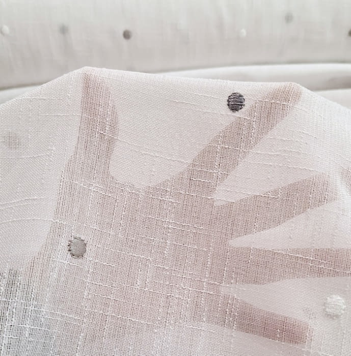 Tela Visillo topos  grises 280 - 2