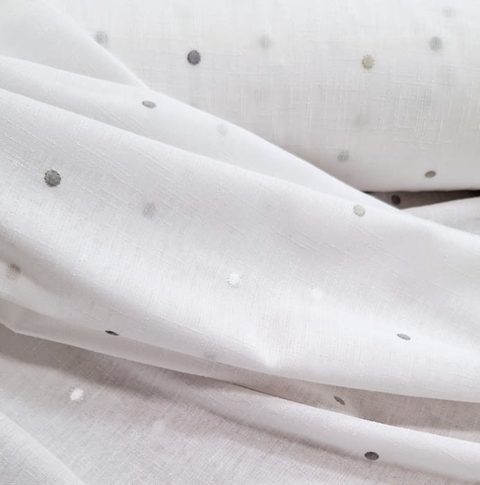 Tela Visillo topos  grises 280 - 4