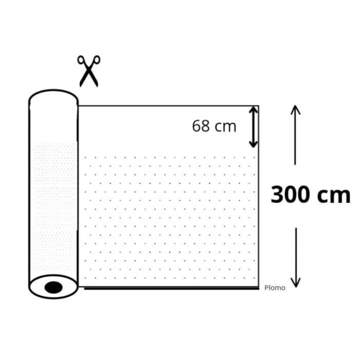 Tela Visillo topos  grises 280 - 6