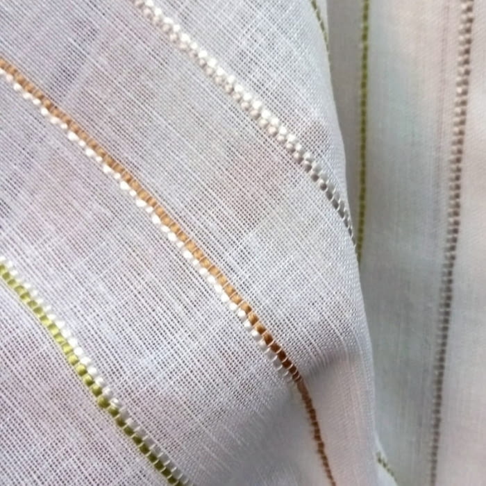 Tela Visillo rayitas colores 85 x 300 = 12,99 € - 1