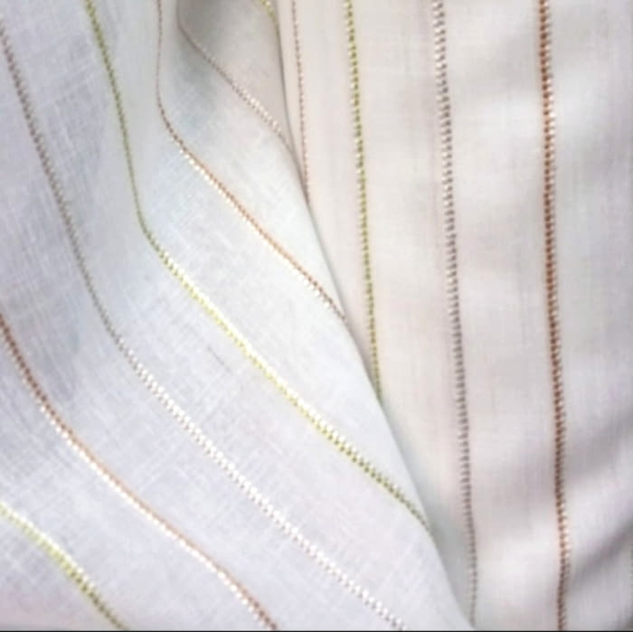 Tela Visillo rayitas colores 85 x 300 = 12,99 € - 2