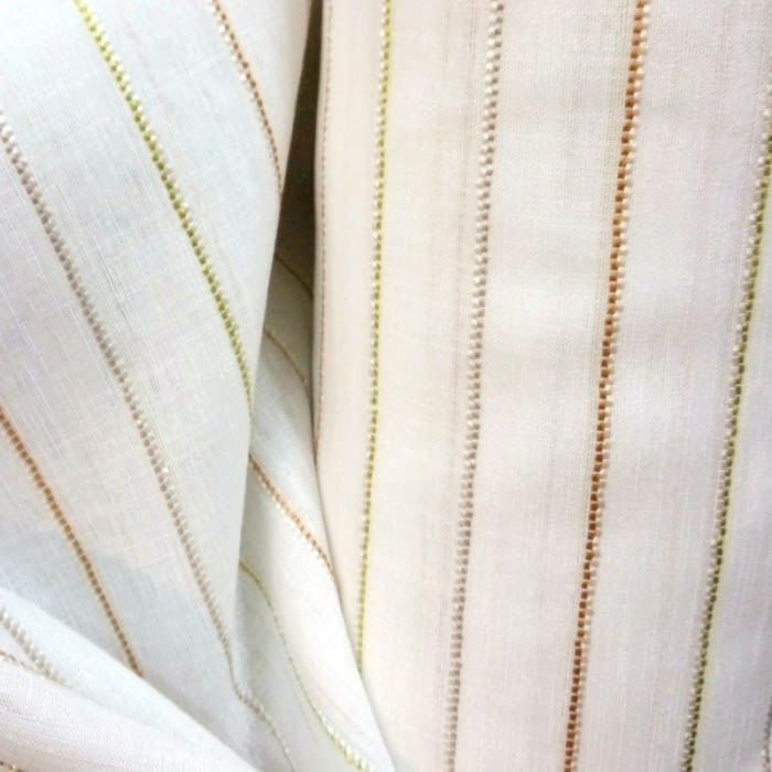 Tela Visillo rayitas colores 85 x 300 = 12,99 € - 3