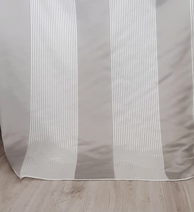 Tela visillo franjas grises