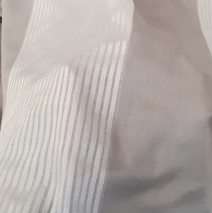 Tela visillo franjas grises - 4