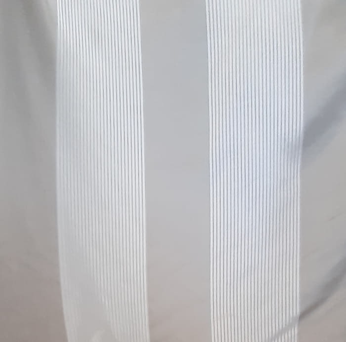 Tela visillo franjas grises - 5