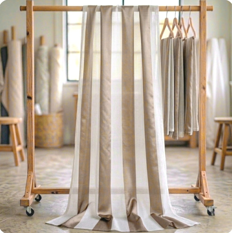 Tela visillo beige 1,80 x 2,90 = 29,90 €
