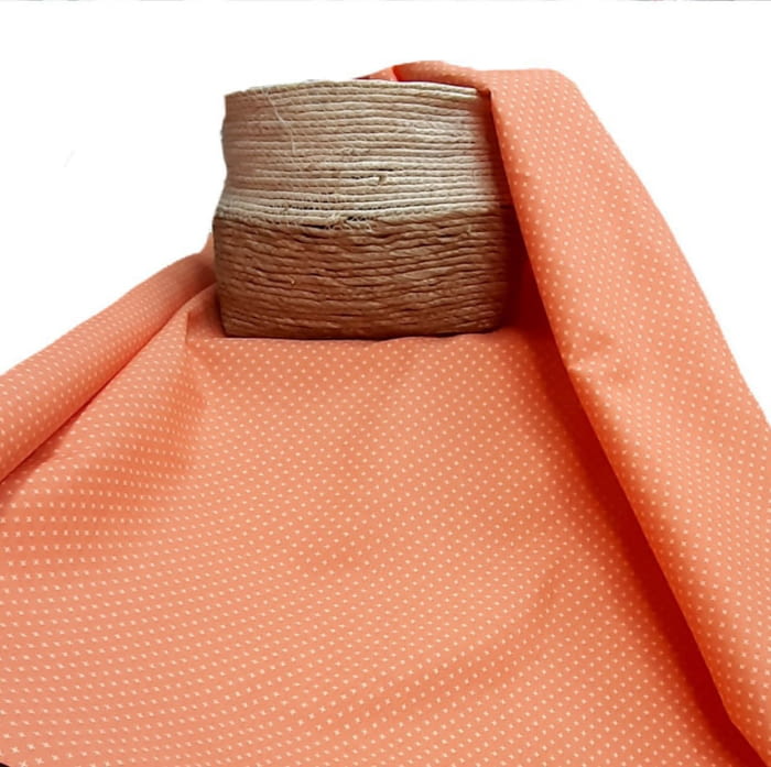 Tela loneta naranja salmón 280 - 2