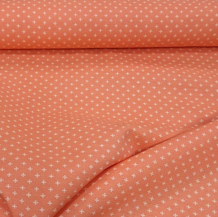 Tela loneta naranja salmón 280 - 4