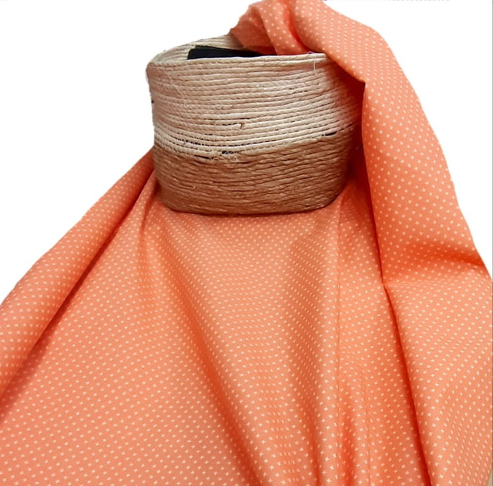 Tela loneta naranja salmón 280 - 4