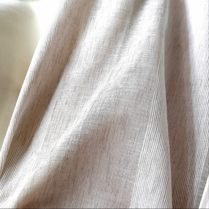 Visillo rayas anchas arena - 1