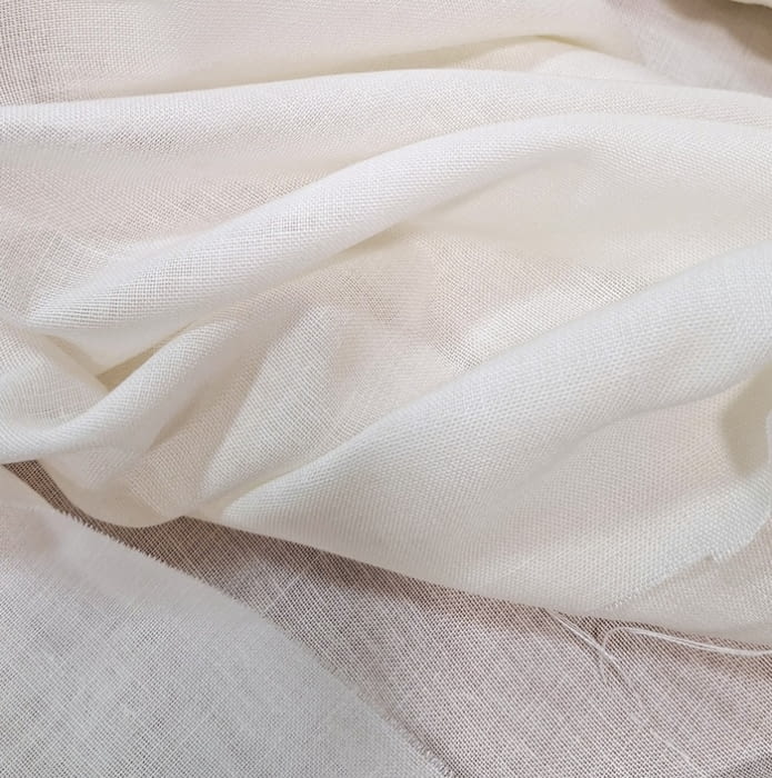 Tela visillo tupido 19% lino crudo Jerez - 2