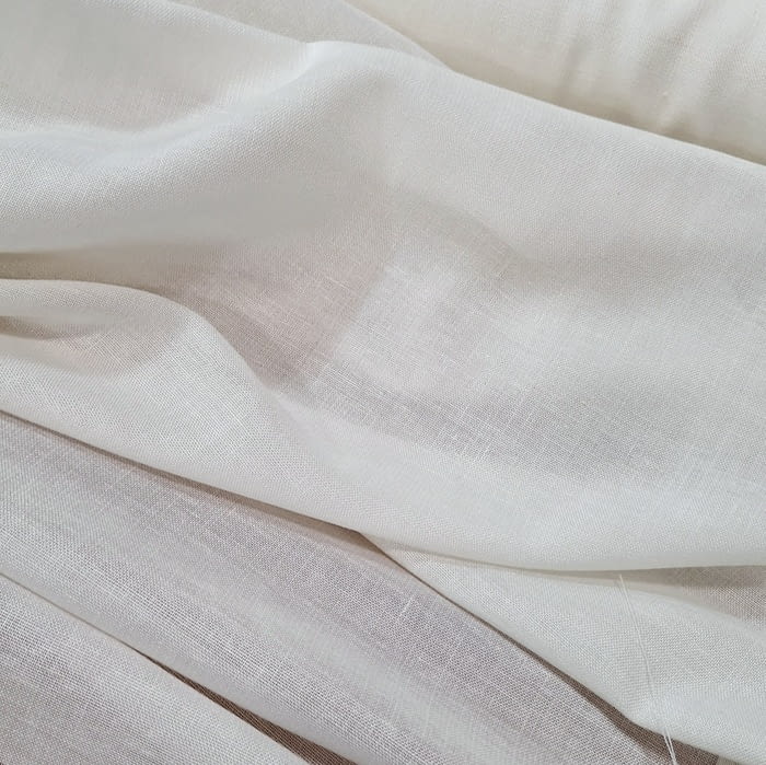 Tela visillo tupido 19% lino crudo Jerez - 3