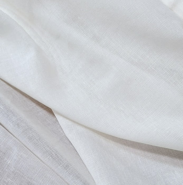 Tela visillo tupido 19% lino crudo Jerez - 4