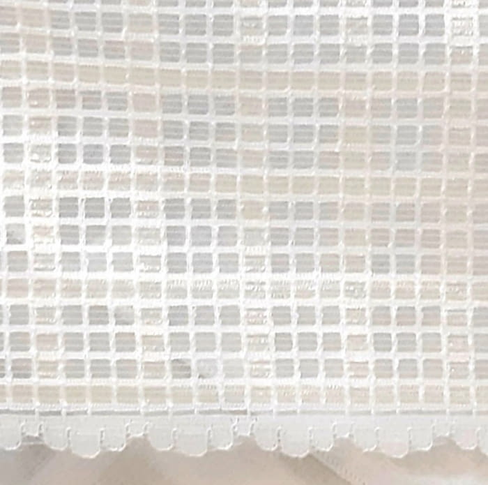 Tela visillo encaje cuadros 165 - 2