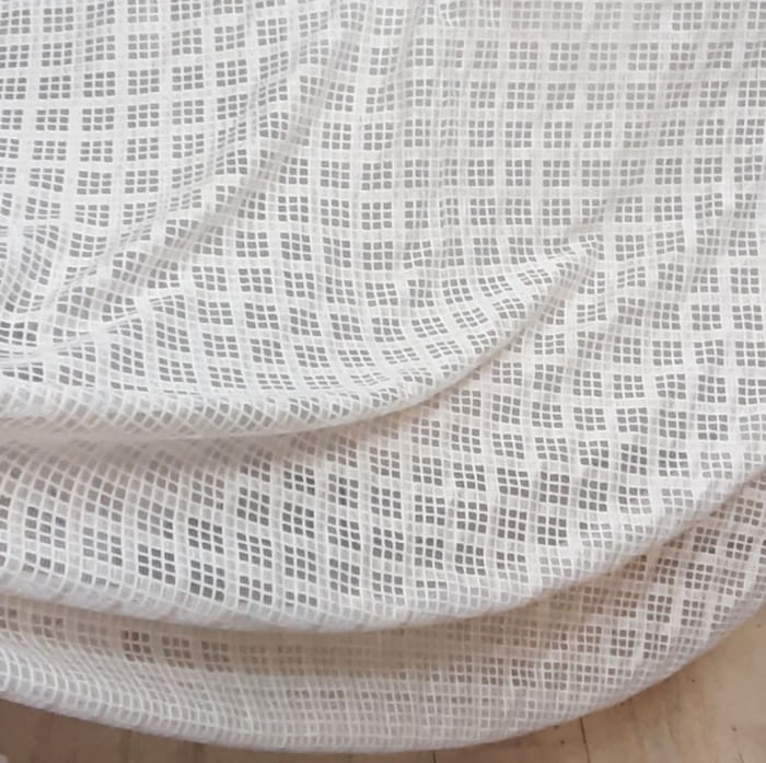 Tela visillo encaje cuadros 165 - 3