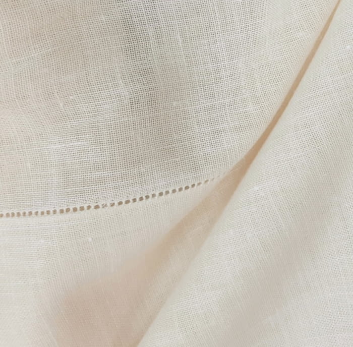 Tela visillo lino vainilla bajo 1 x 2,80