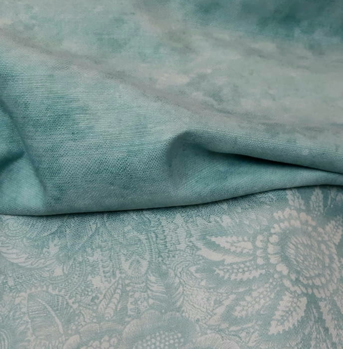 Tela sfumatto verde agua