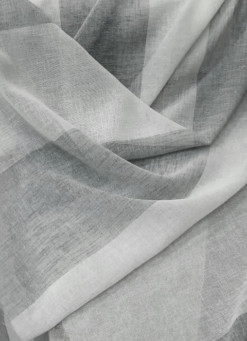 Tela visillo franjas grises - 1