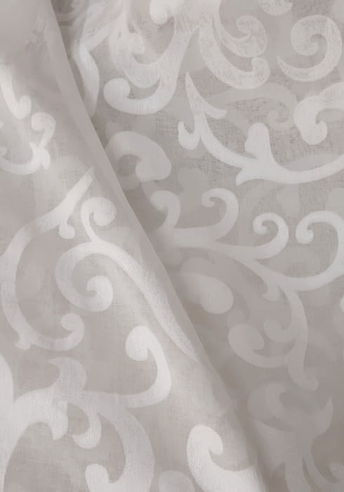 Tela visillo devoré blanco - 2