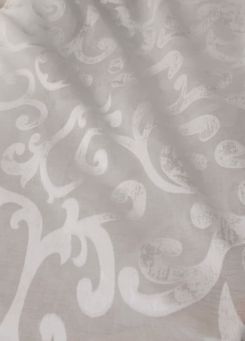 Tela visillo devoré blanco - 5