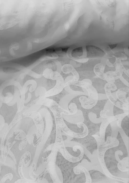 Tela visillo devoré blanco - 6